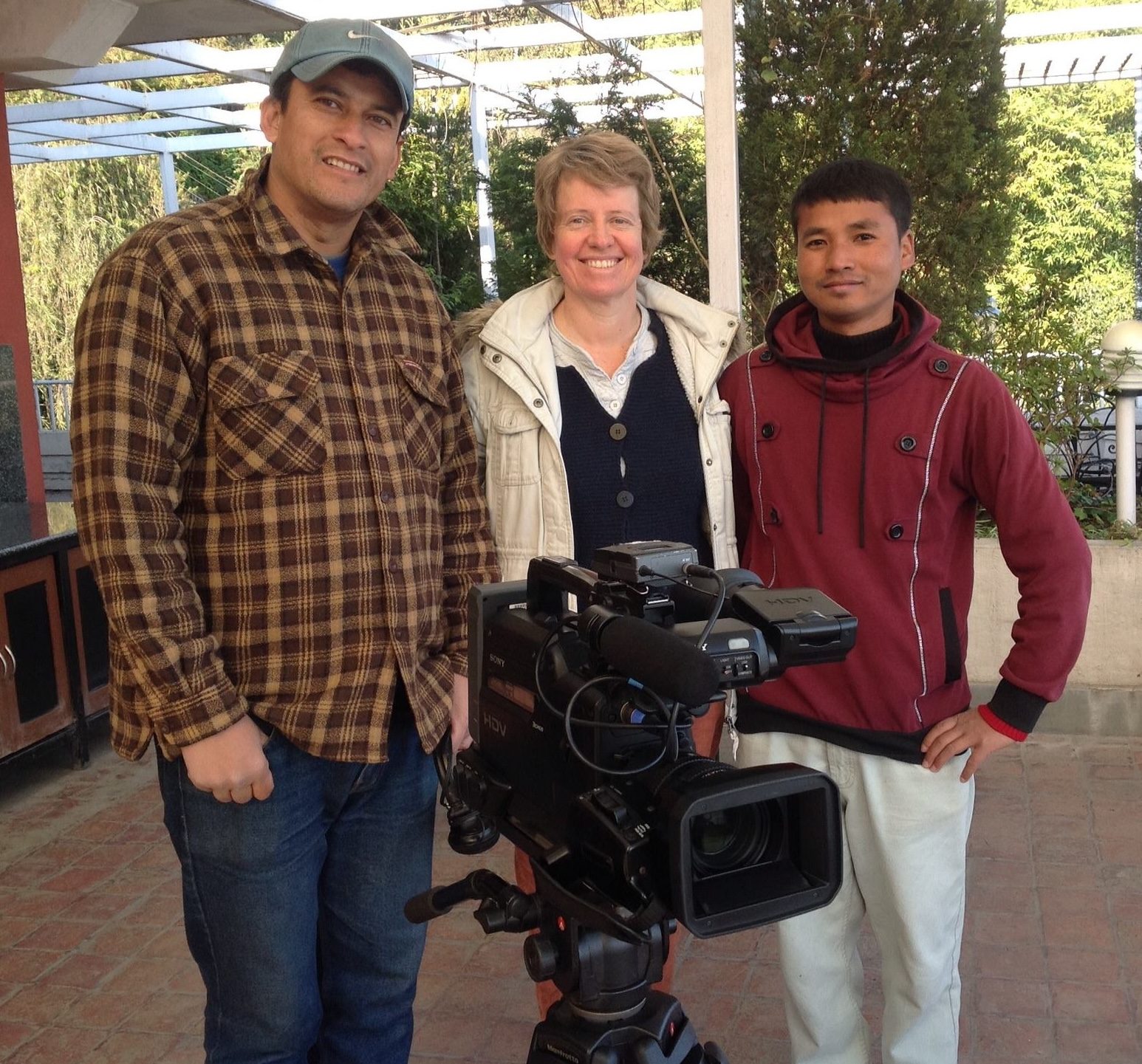 Carolyn with her crew in Nepal